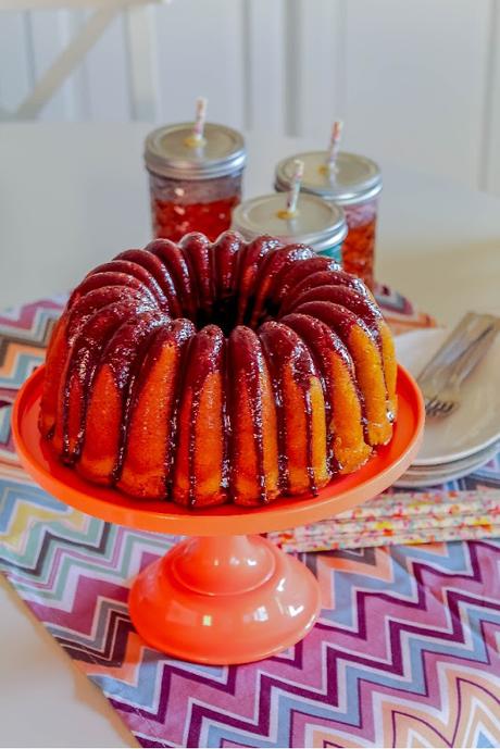 Vanilla Bundt Cake with Chocolate Cream Cheese Filling