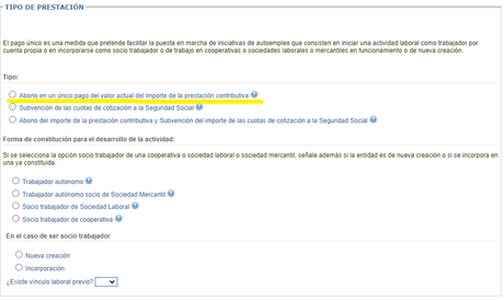 Como solicitar el pago único de la prestación por desempleo Online