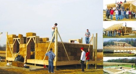 la fabricación de casas de alpacas de pajas es una alternativa barata y sostenible.