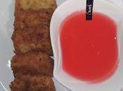 Pastel merluza gambas rebozado.