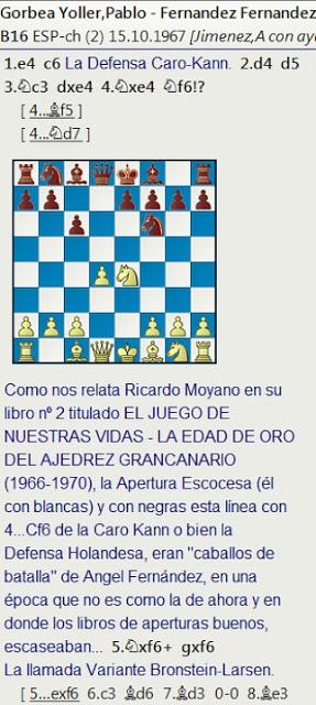 Nuevas tablas de Angel Fernández en la 2ª ronda del Campeonato de España de 1967