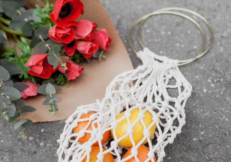 Diy para crear las bolsas de macramé para la compra