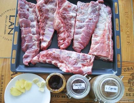 Costillas de cerdo Char siu (sous vide)