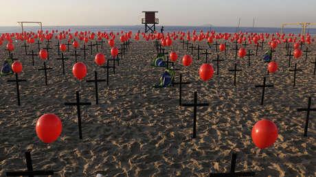 En Brasil más de 100 mil muertos por Covid-19.