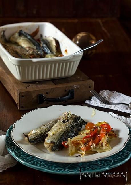 receta de pescado al horno paso a paso RECETA SENCILLA DE CABALLA AL HORNO