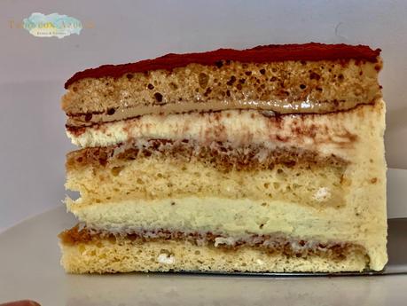 Tarta de mascarpone con crema de café Tarta de mascarpone con crema de café