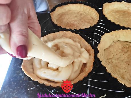Tartaletas de Frambuesa y Crema Pastelera