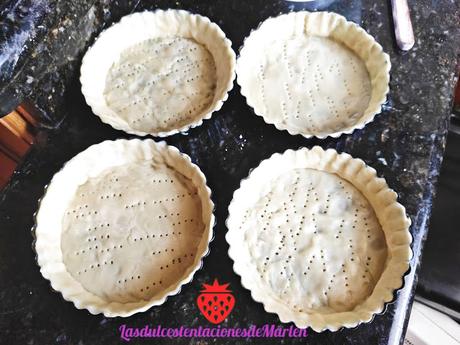 Tartaletas de Frambuesa y Crema Pastelera