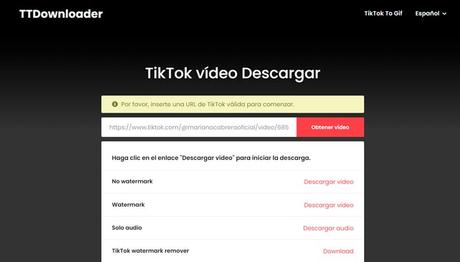 30 webs para descargar videos gratis de Redes Sociales – Tik Tok, Facebook y Youtube