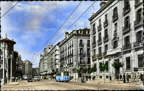 La avenida de Calvo Sotelo de principios de los 60, al todo color