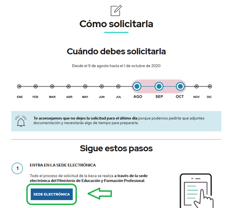 Como solicitar las Becas del ministerio para estudios universitarios 2020/2021 Online