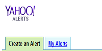 Yahoo alerts para saber lo que ocurre en internet
