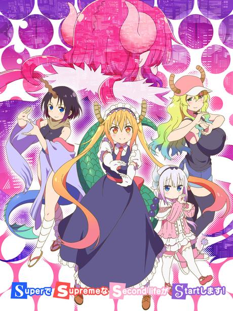 Segunda temporada de ''Kobayashi-san Chi no Maid Dragon'', recibe visual y será producida por Kyoto Animation