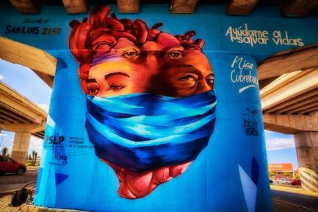 Realizan mural en el Distribuidor Juárez en honor al PERSONAL MÉDICO