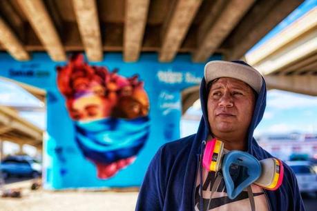 Realizan mural en el Distribuidor Juárez en honor al PERSONAL MÉDICO
