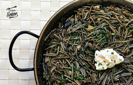 Fideuá negra con sepia, una receta deliciosa