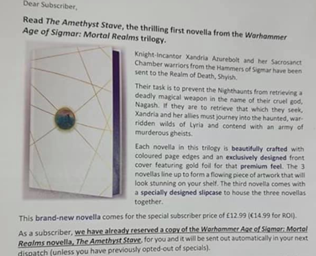 The Amethyst Stave, primera novella del coleccionable AoS Mortal Realms