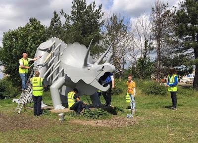 Teessaurus Park, un parque con esculturas dinosaurianas en Middlesbrough