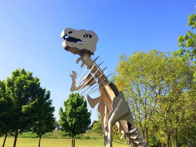 Teessaurus Park, un parque con esculturas dinosaurianas en Middlesbrough