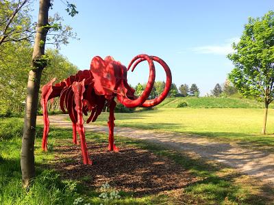 Teessaurus Park, un parque con esculturas dinosaurianas en Middlesbrough