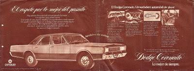 Dodge Coronado, un auto de lujo en la década del setenta Dodge Coronado, un auto de lujo en la década del setenta
