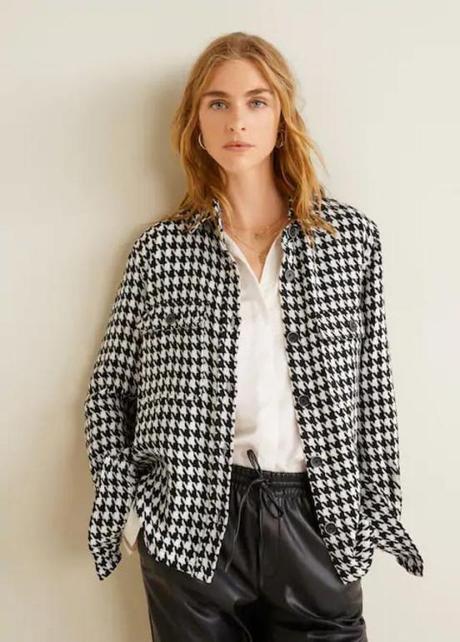 Falda Mini Pata De Gallo Zara