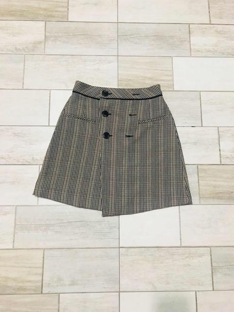 Falda Mini Pata De Gallo Zara