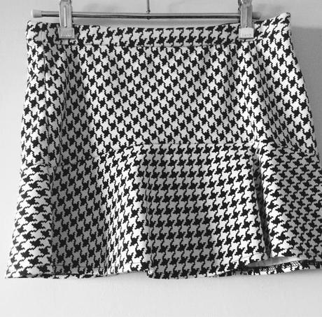 Falda Mini Pata De Gallo Zara