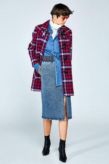 Falda Mini Pata De Gallo Zara