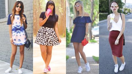 Falda Tubo Larga Con Zapatillas