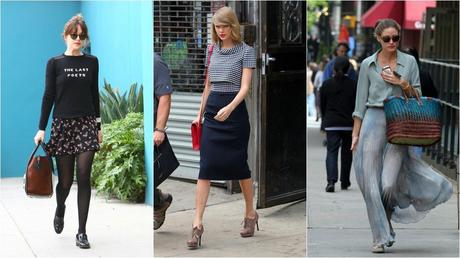 Falda Tubo Larga Con Zapatillas