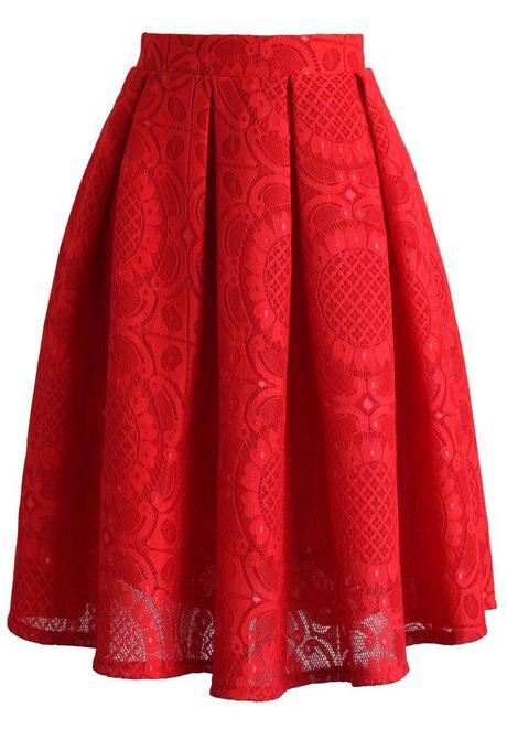 Falda Circular Roja Para Nina