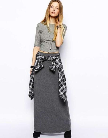 Combinar Falda Flores Larga Combinar Falda Flores Larga