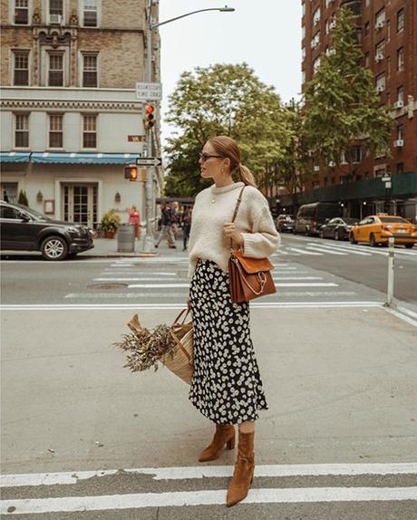 Combinar Falda Flores Larga Combinar Falda Flores Larga