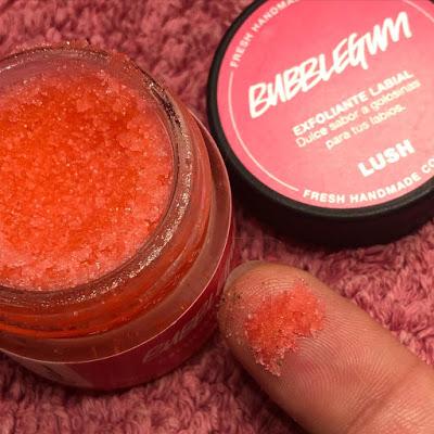 BubbleGum de Lush. Exfoliante Labial