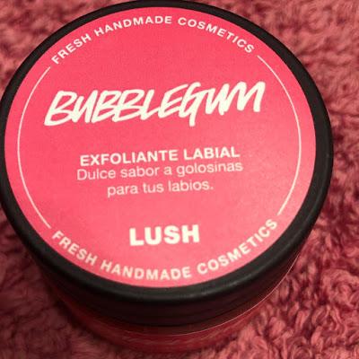 BubbleGum de Lush. Exfoliante Labial