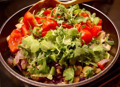 LASAÑA DE VERDURAS Y RUCULA