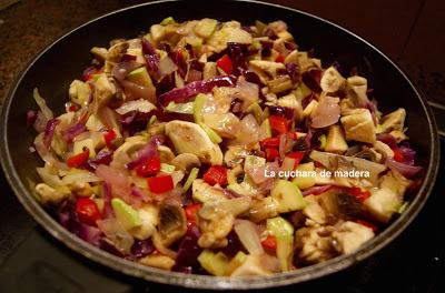 LASAÑA DE VERDURAS Y RUCULA