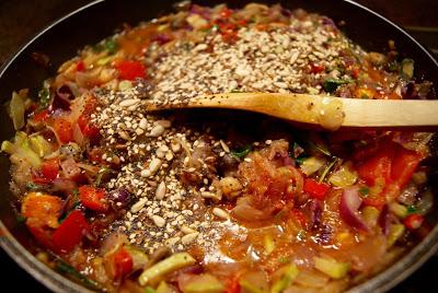 LASAÑA DE VERDURAS Y RUCULA