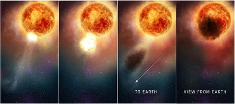 Una nube de polvo sería la causa del cambio de brillo de Betelgeuse