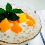 postre tapioca mango y coco