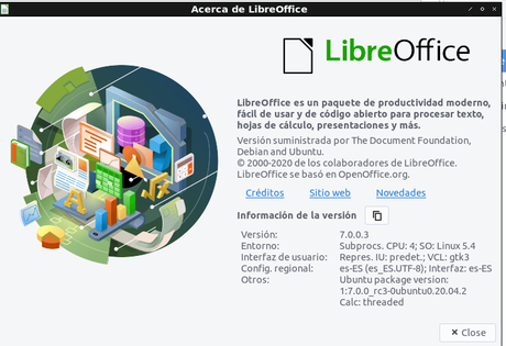 Cómo instalar LibreOffice 7.0 en Ubuntu 20.04 y 18.04