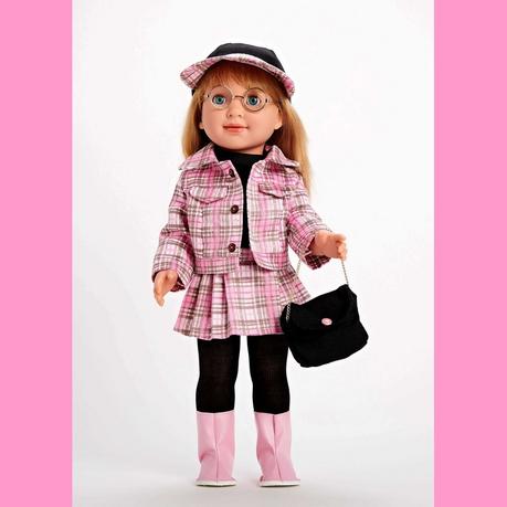 Falda Rosa Medias Negras