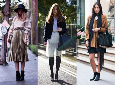 Look Con Faldas Plisadas