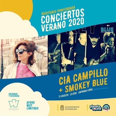 Cía Campillo y Smokey Blue en los conciertos verano 2020 del Auditorio Municipal de Ponferrada