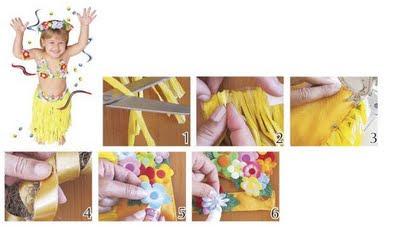 Hacer Falda Hawaiana Casera