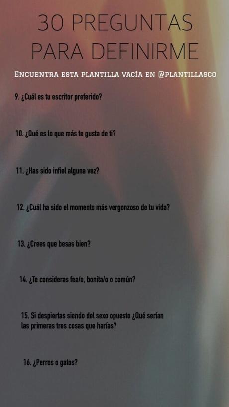 Plantillas de preguntas para Instagram (Colección)