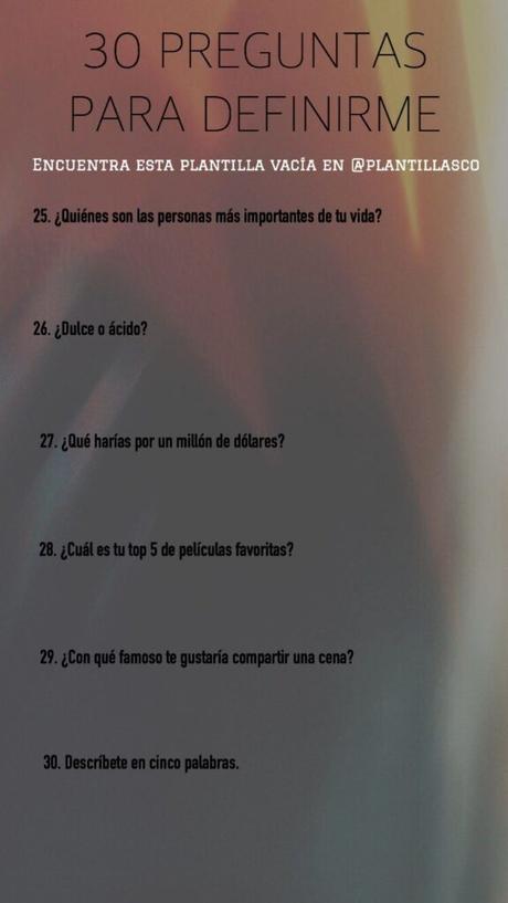 Plantillas de preguntas para Instagram (Colección)