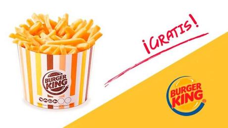 Burger King regala hoy cubos de patatas fritas