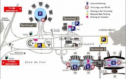 Plano aeropuerto Charles de Gaulle